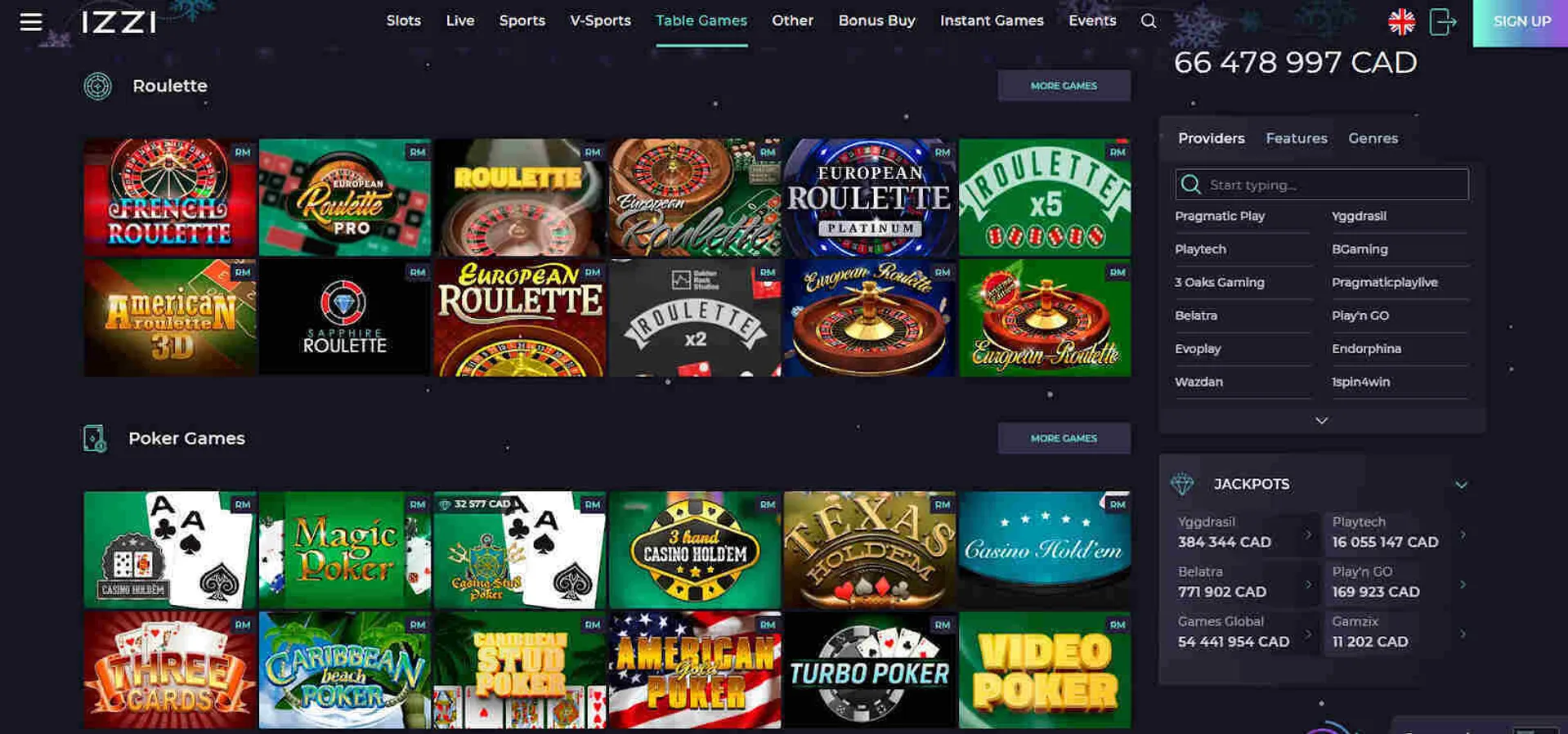 Betting site offers